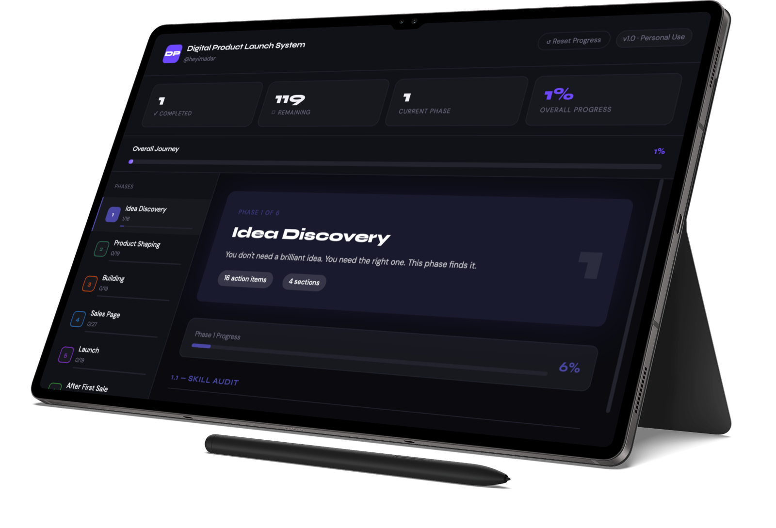Screenshot preview of the Interactive HTML Checklist used in the launch workflow