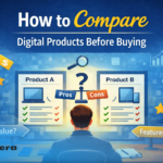 how to compare digital products before buying with visual comparison between software options