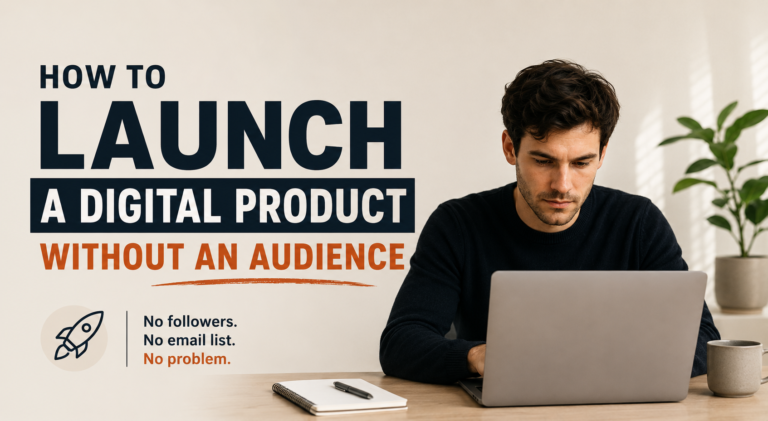 How to launch a digital product without an audience